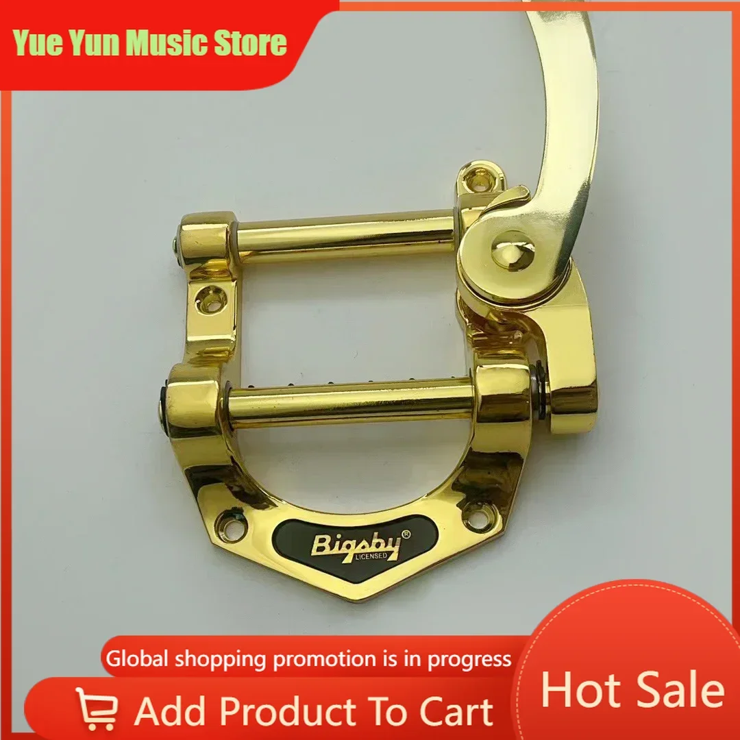 

Yue Yun Music Store B500 High Quality Electric Guitar Vibrato Tremolo Bridge Gold Tailpiece - Guitar Hardware Accessory