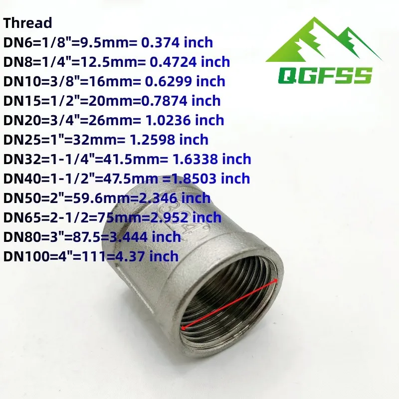 1PCS SS 304 Stainless Steel Pipe Fitting 1/8\