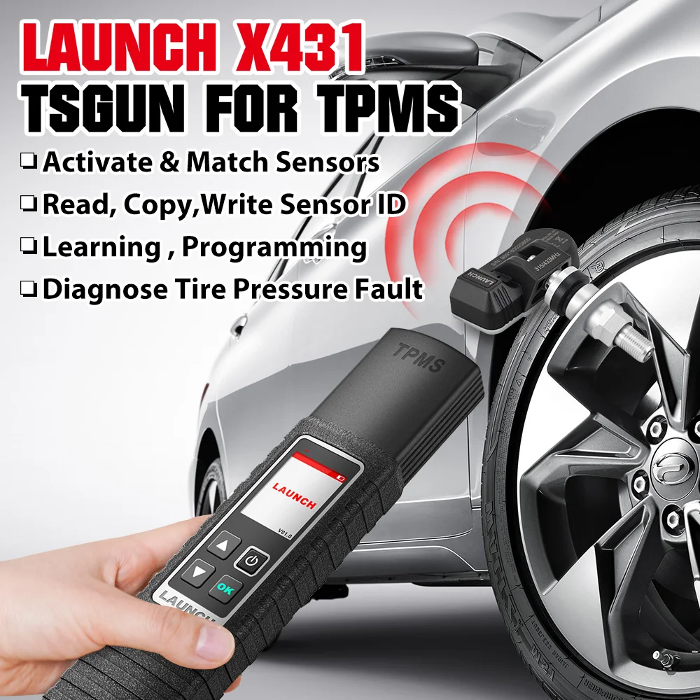 X431 TSGUN X-431 TSGUN TPMS Tire Pressure Detector Handheld Terminator  Sensor Activator Programming Car Diagnosis Tool