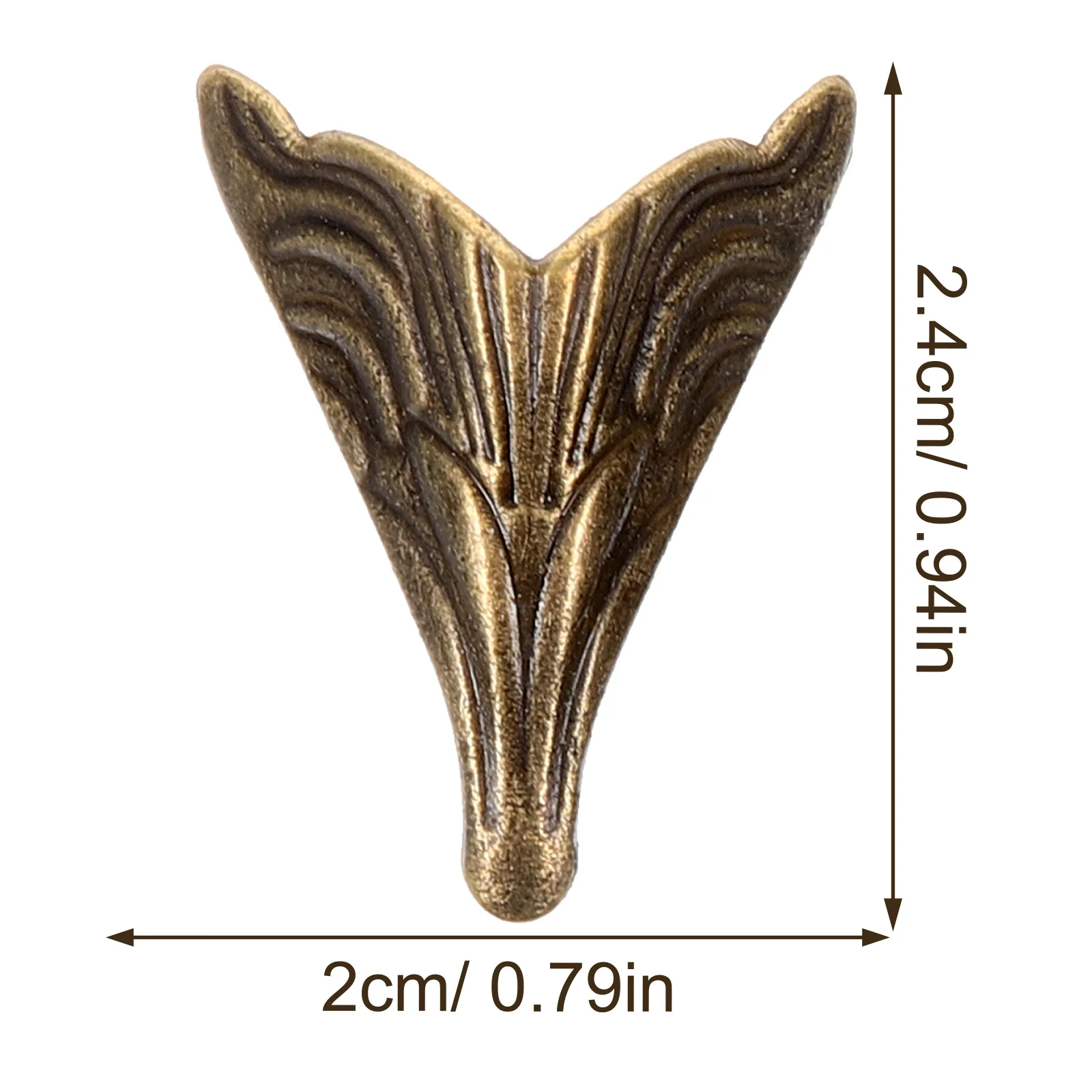 10Pcs Metal Furniture Feet Zinc Alloy Table Legs Sturdy Anti-Rust Design for Wooden Boxes Gift Boxes Decorative Items