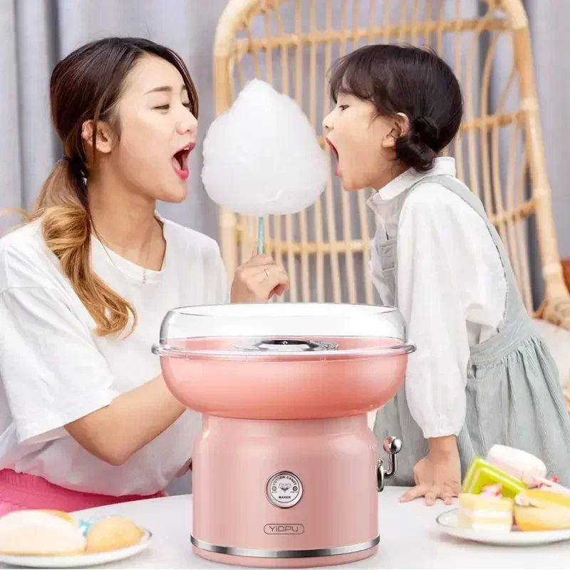 Mini Automatic Cotton Candy Machine for Home - Perfect for Handmade Colored Sugar, Stall-Applicable New Style