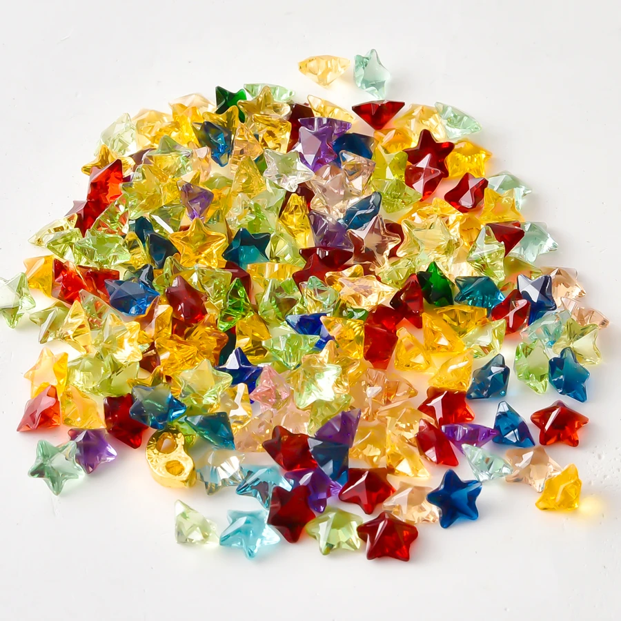 50/100Pcs Random Round Mini Birthstone Floating Charms