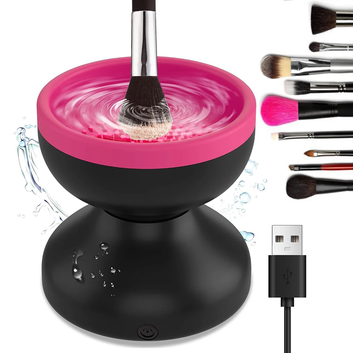 Portable USB Makeup Brush Cleaner Machine Silicone Electric Cosmetic Brushes Cleaning Dryer Tool For Automatic Washing Tool