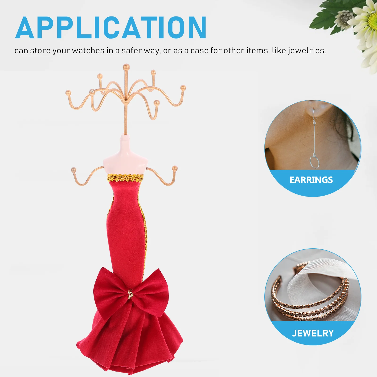 Présentoir à bijoux Unique, cintre pour colliers, boucles d'oreilles, organisateur en tissu de résine de fer Durable, porte-bijoux pour l'affichage et la maison