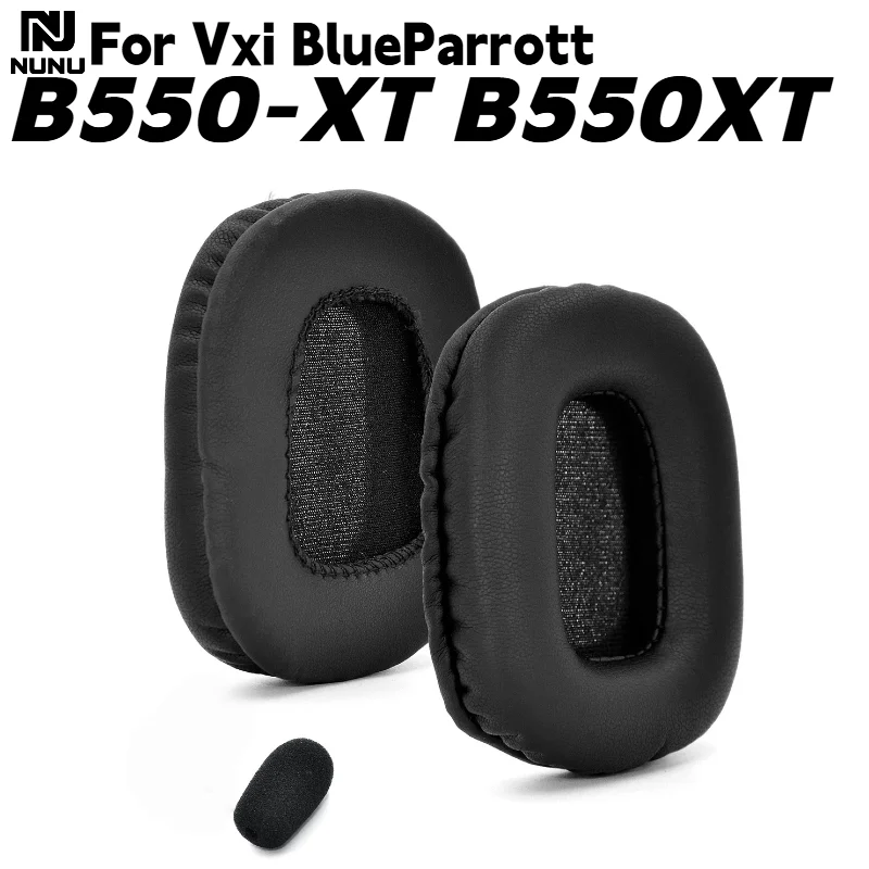 

NUNU Replacement protein leather memory foam Earpads For Vxi BlueParrott B550-XT B550XT Headphone Ear Pad repair parts