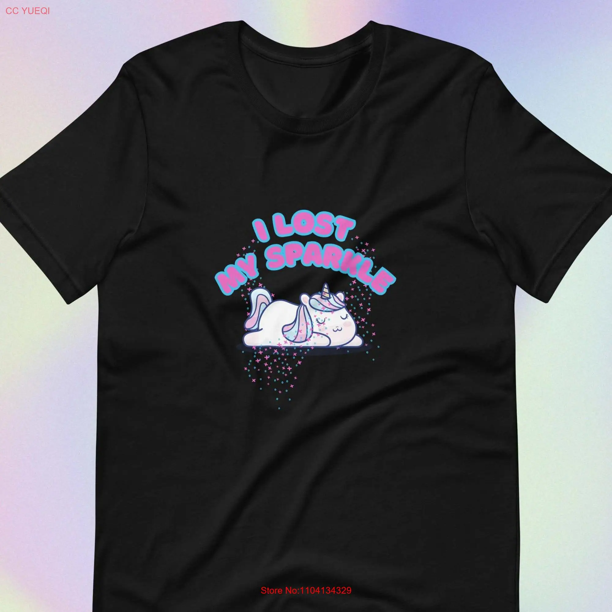 Camiseta con eslogan I lost my sparkle, ropa de manga larga o corta