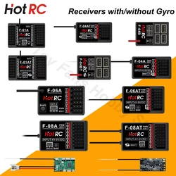 HOTRC 2.4Ghz Receivers F-04A F-06AT with/Without Gyro Light Control for CT-4A CT-6A CT-8A HT-8A DS600 Transmitter Remote Control