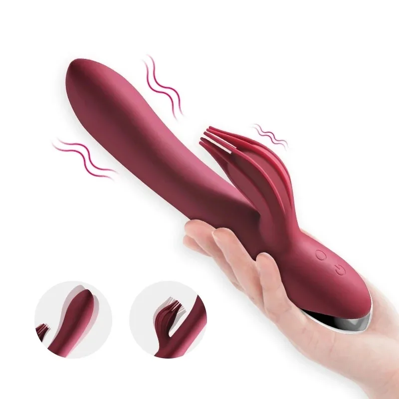 USB Rechargeable 10 Speed Powerful Dildo Rabbit Vibrator for Women Clitoris stimulation Massage Vibrator G-spot Adult sex toys