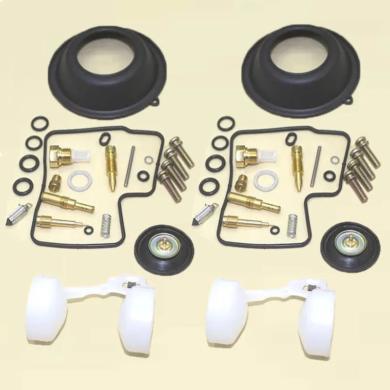 Ремкомплект карбюратора мотоцикла, 2 комплекта для VT1100C Shadow Spirit 1997-2005 VT 1100 VT1100 C 1100C, поплавок с плунжером и диафрагмой