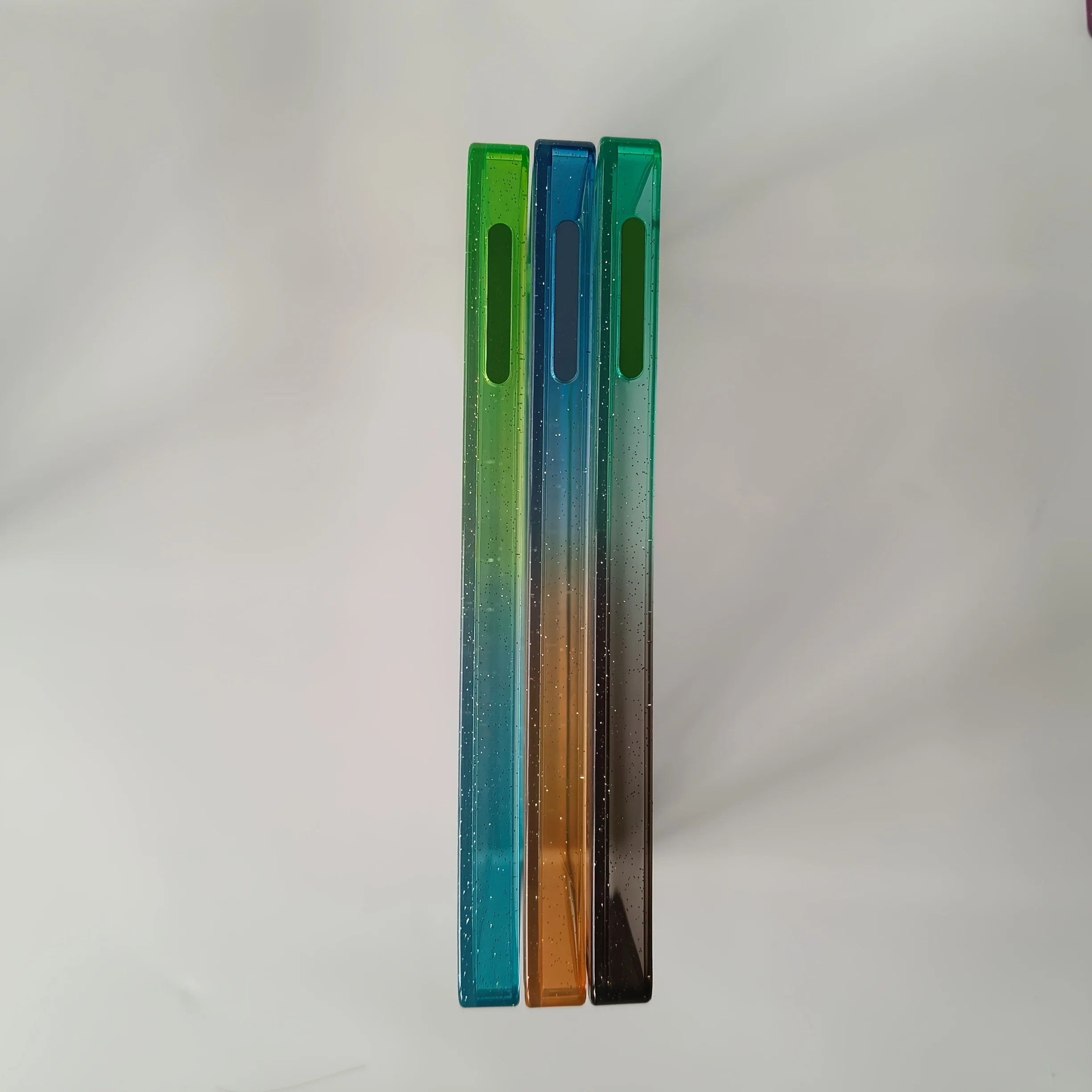 

TPU backboard card with dual color gradient and fine flashing non damaging card 35PT, used for PSA rating card three piece set