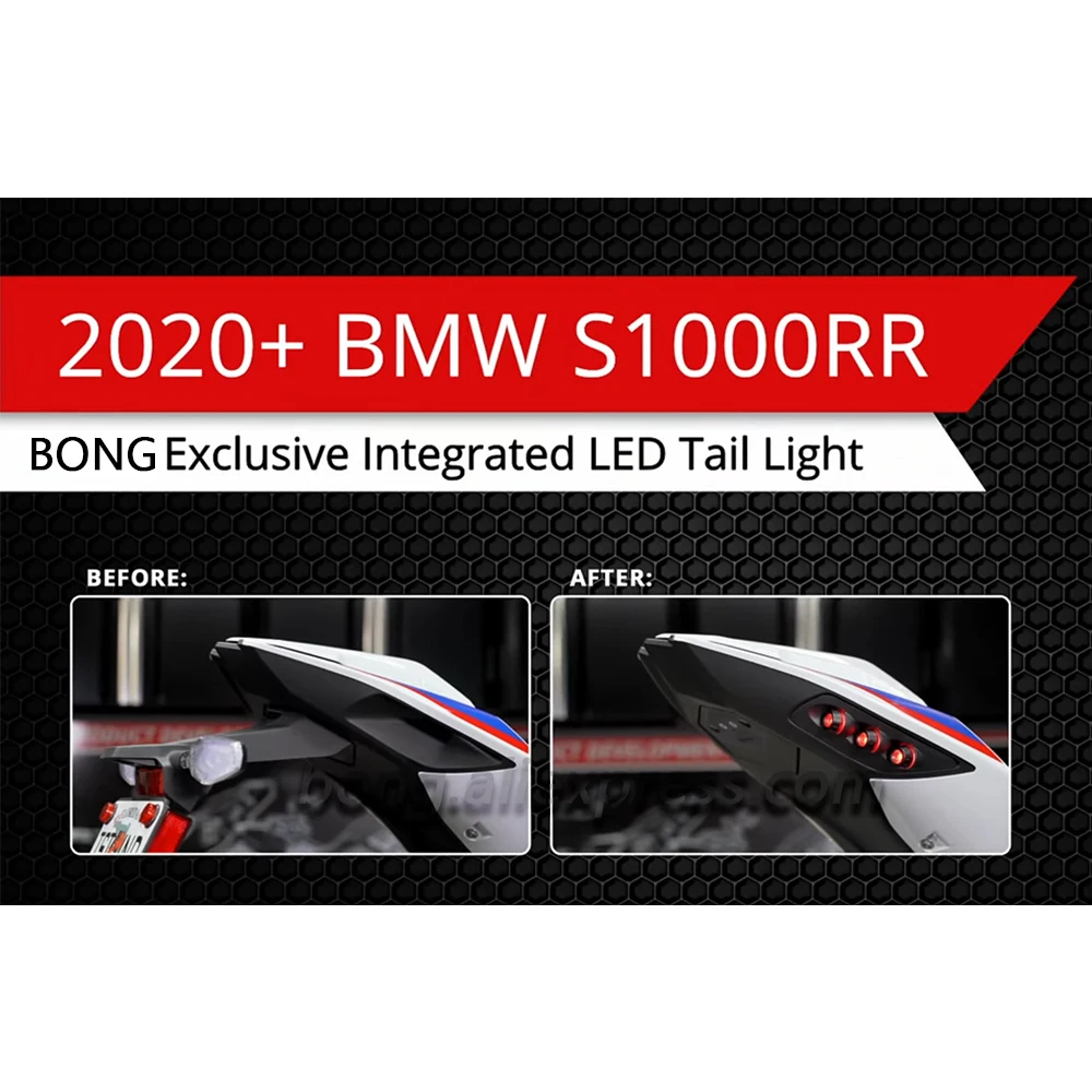 S1000RR Motorcycle In-Tail LED Integrated Tail Light For BMW S1000RR 2019 2020 2021 2022 S 1000 RR LED Turn Signal Light