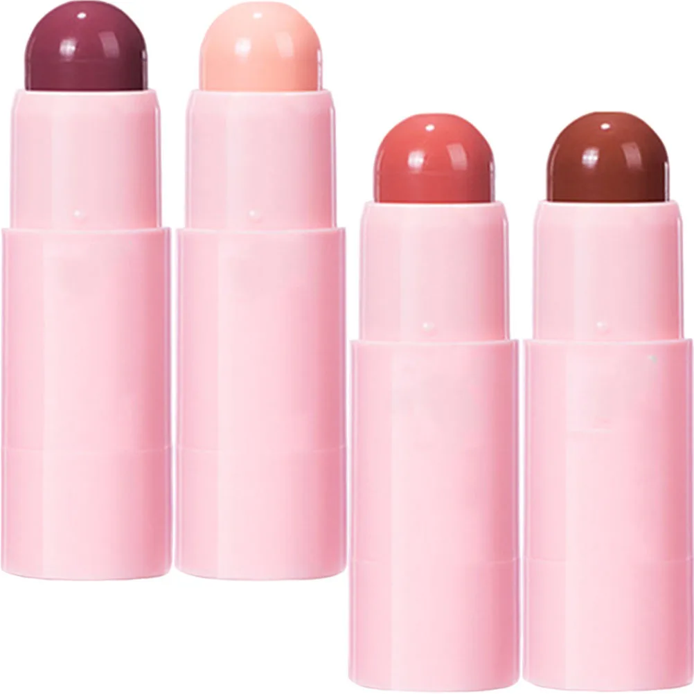 Juego de 4 Uds de lápiz labial mate, bálsamo labial de larga duración, textura ligera, tonos naturales para mujer, maquillaje de moda, lápiz labial mate