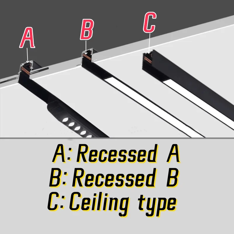 DALI Magnetic track light Recessed LED Spotlight Downlight DC48V Floodlight Grille Folding lamp Ceiling lamp AC100-265V Indoors