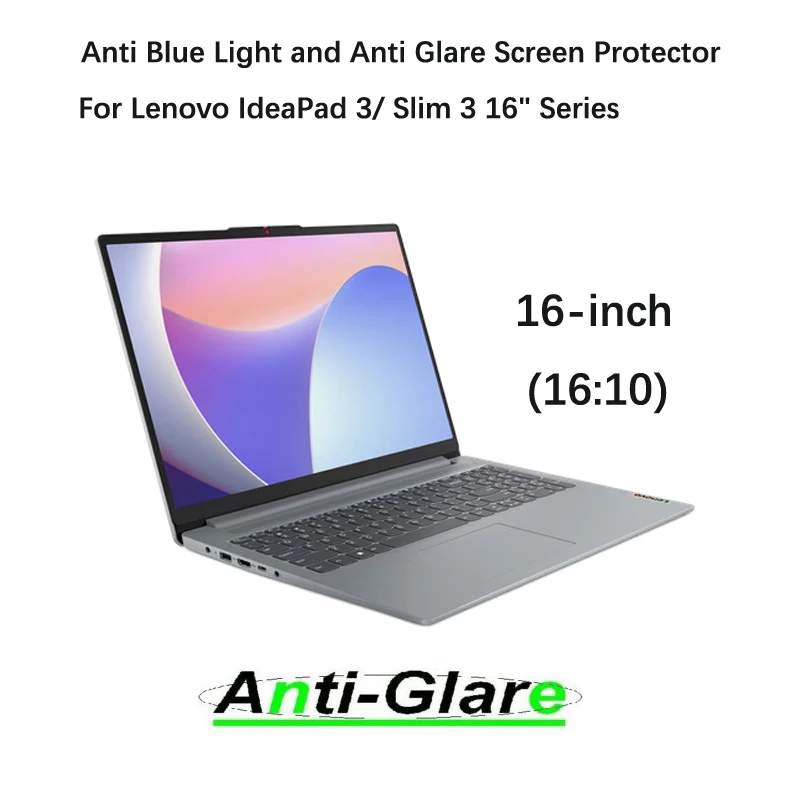 2X Anti Blue Light and Anti Glare Screen Protector for Lenovo IdeaPad Slim 3 (16'' Gen8)/Slim3 16IAH8/ideapad 3 16ABR8 16