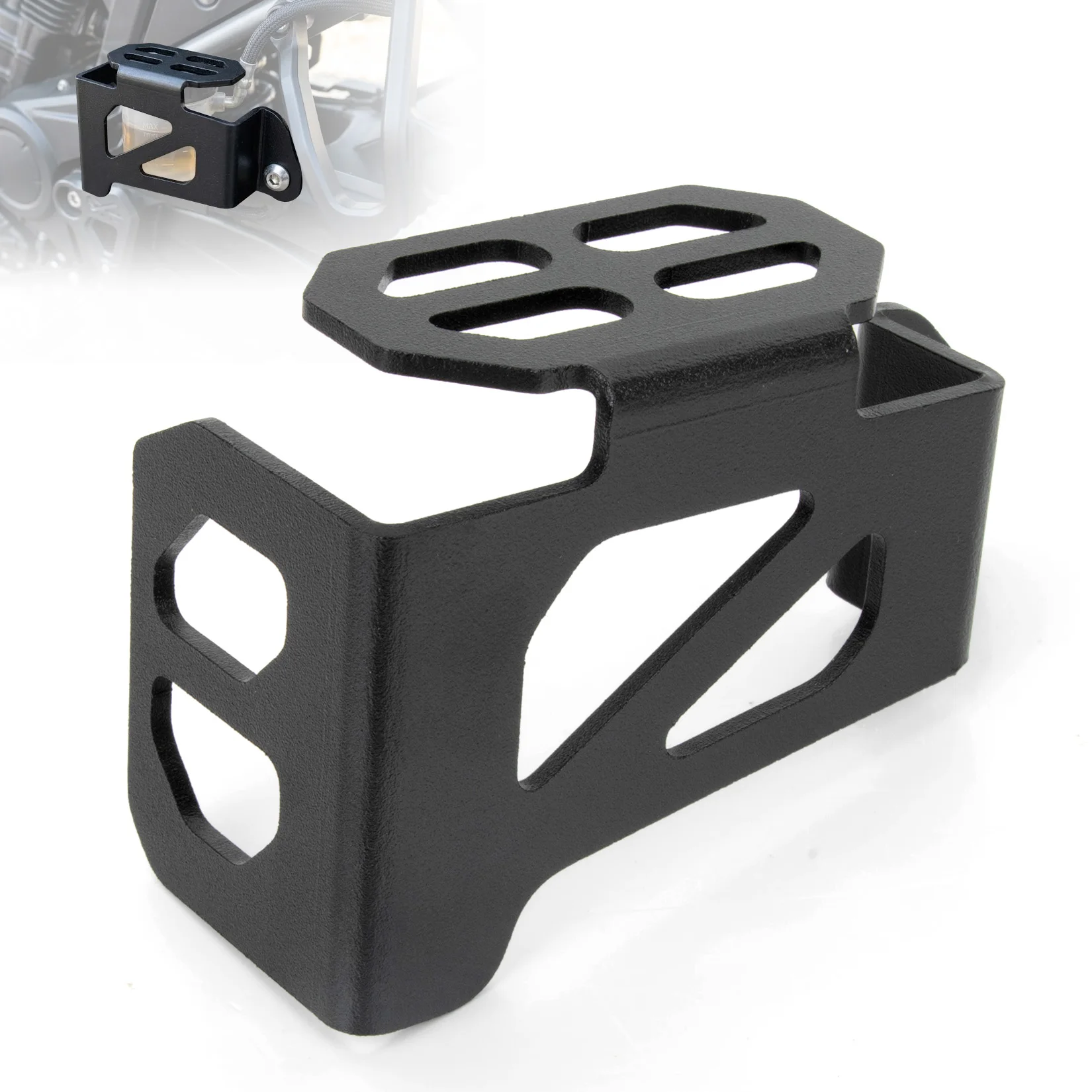 Motorcycle Brake Reservoir Guard for Ibex 450/450SS/450NK/450CLC 2024-2026 Protects Rear Brake Fluid Tank from Impact and Debris