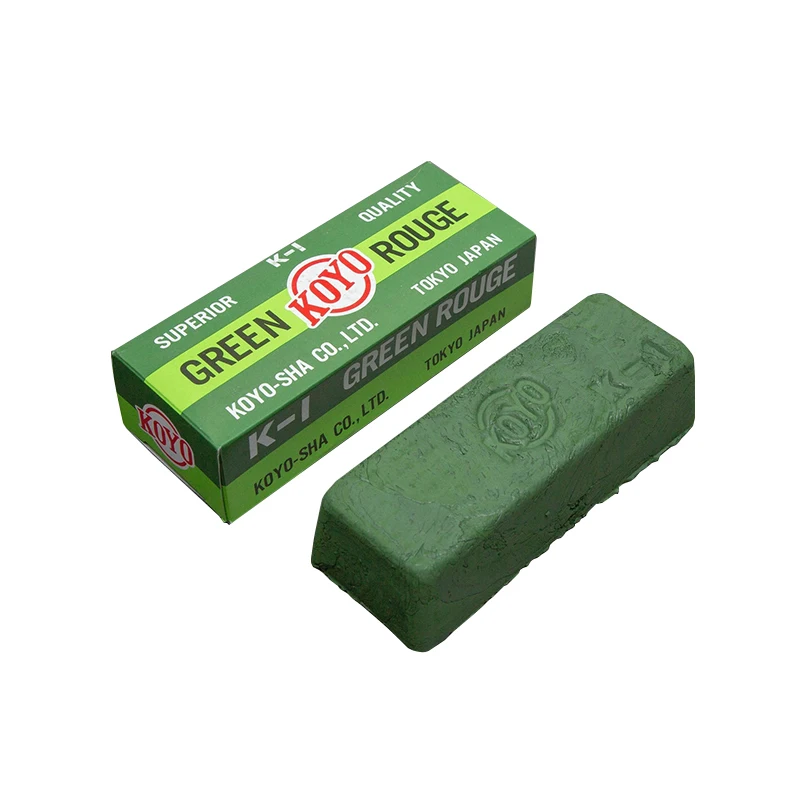 KOYO K-1 Green Rouge Premium Japanese-made Solid Polishing Compound Jewelry Steel Final Finishing for Jewelers & Blacksmiths
