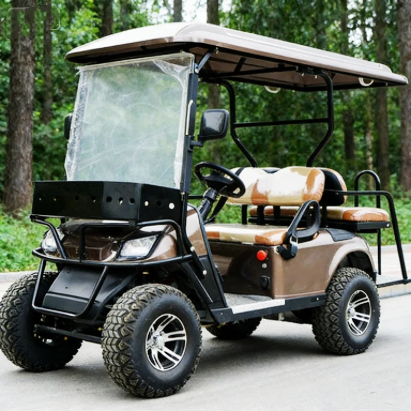 

Легальный для дорог общего пользования 6-местный внедорожный багги-кар с литиевой батареей, электрический гольф-кар, дождевик, внедорожные шины