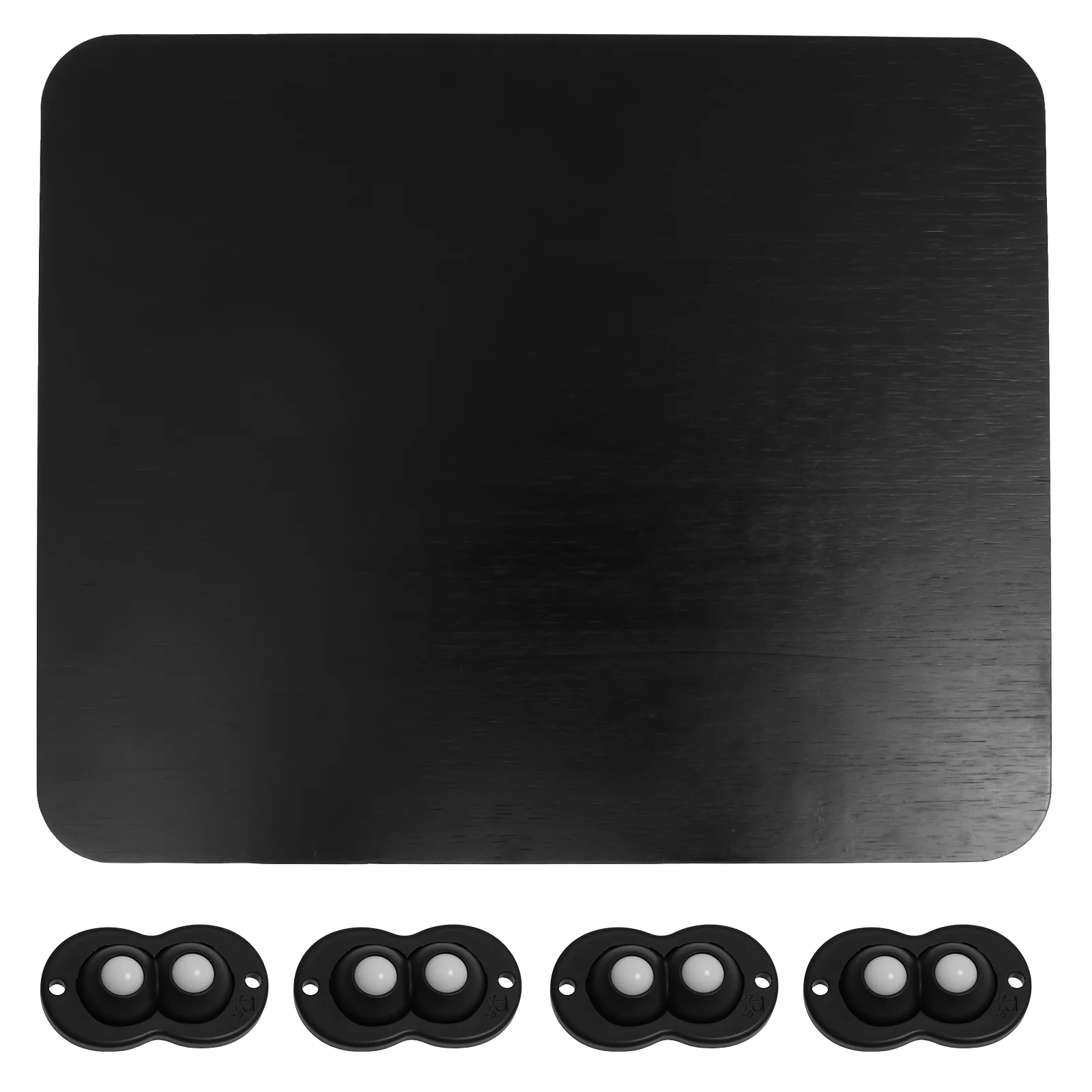 

Bamboo Coffee Maker Rolling Tray Strong Load Bearing Versatile Appliance Mat Tray with Wheel for Countertop Under The Cabinet