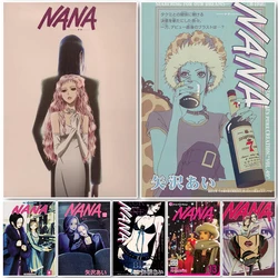 Nana Retro Poster Decor Canvas Art Painting Wall Art Pictures HD Prints Japan Anime Role Figure for Living Room Home Decoration
