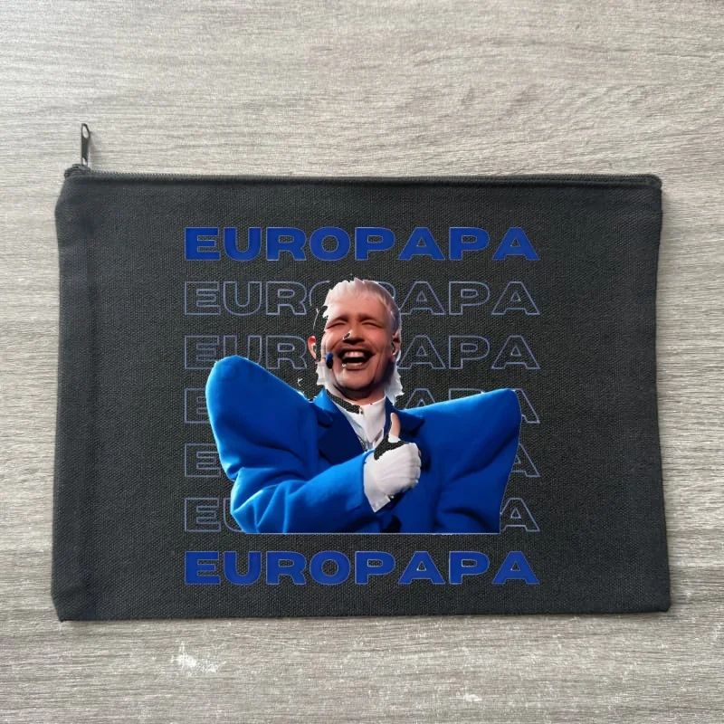 

Joost Klein Europapa Makeup Organizer Women's Canvas Makeup Bag Environmental Protection Large Capacity Fashion