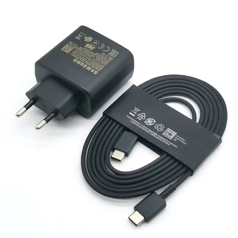 Samsung 45W PD Charger Super Fast Charge Adapter Type C Cable For Galaxy S24 S23 S22 S21 S20 Note20 Ultra Z Flip Fold 6 5 4 3 2