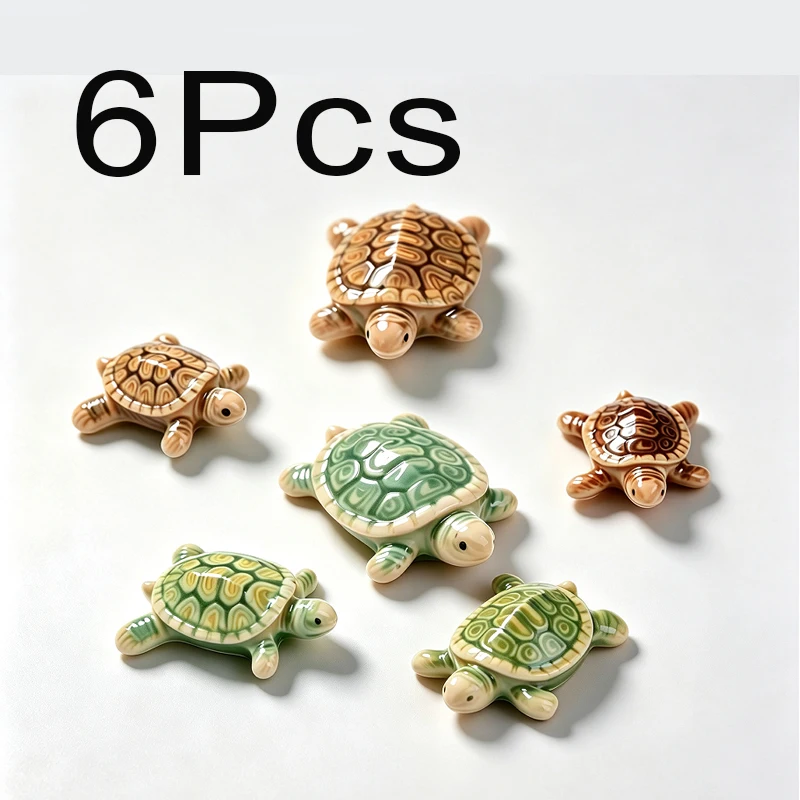 Cute Turtle Family Floating Ornaments 5-Pack Mini Aquatic Ornaments for Ponds and Aquariums Realistic Floating Garden Ornaments