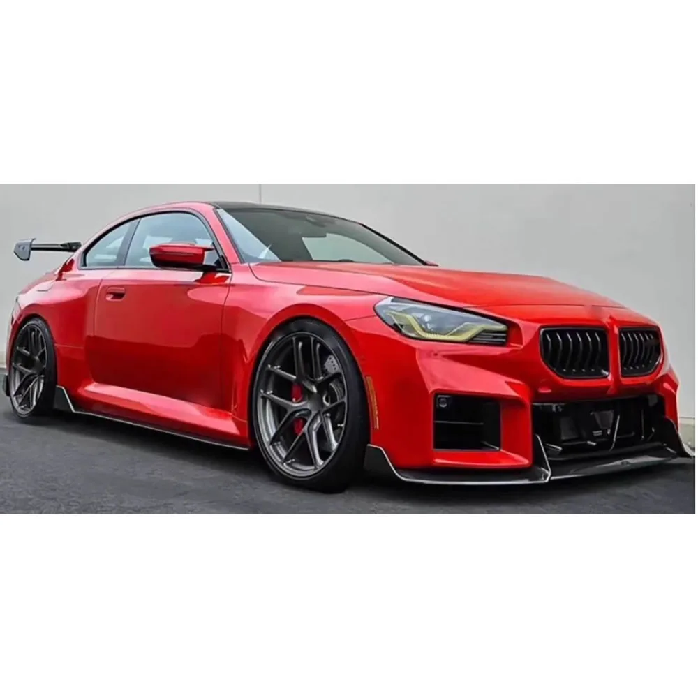 CKMUUER Für BMW M2 G87 2022+ Carbon-Seitenschweller Türstoßstangenschutz Auto-Styling Exterieur-Zubehör