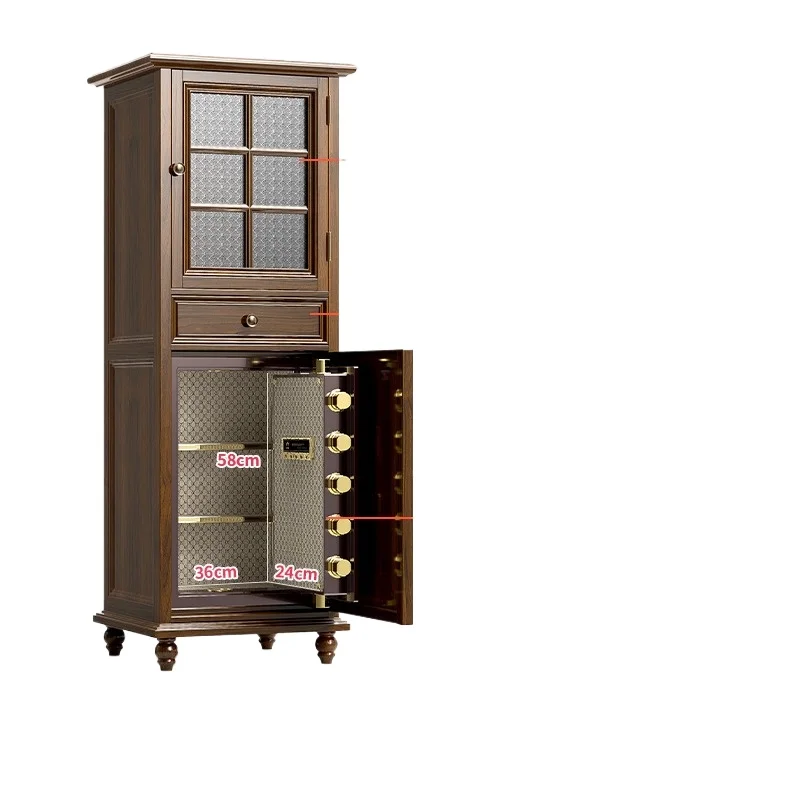 

Новый американский сельский невидимый безопасный домашний противоугонный светильник из цельного дерева для гостиной, спальни, высококачественный цельнометаллический