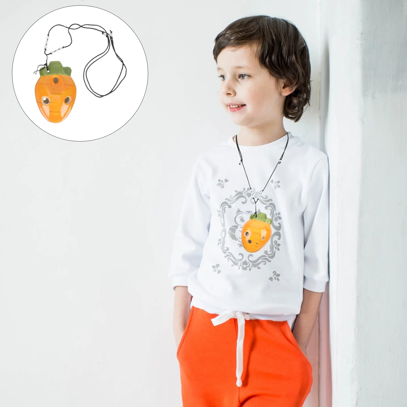 

Easter Ceramic 6-Hole Ocarina Beginner Practice Musical Instrument Mini Ocarina Creative Wind Instrument Ceramic 6-Hole