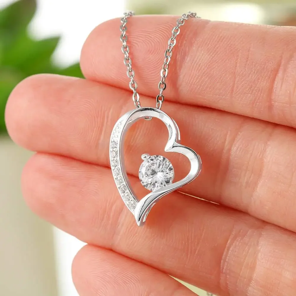 925 Sterling Silver Necklace Pendant Zircon Heart for Women Wedding Jewelry Engagement Fashion Party Classics High Quality Gift