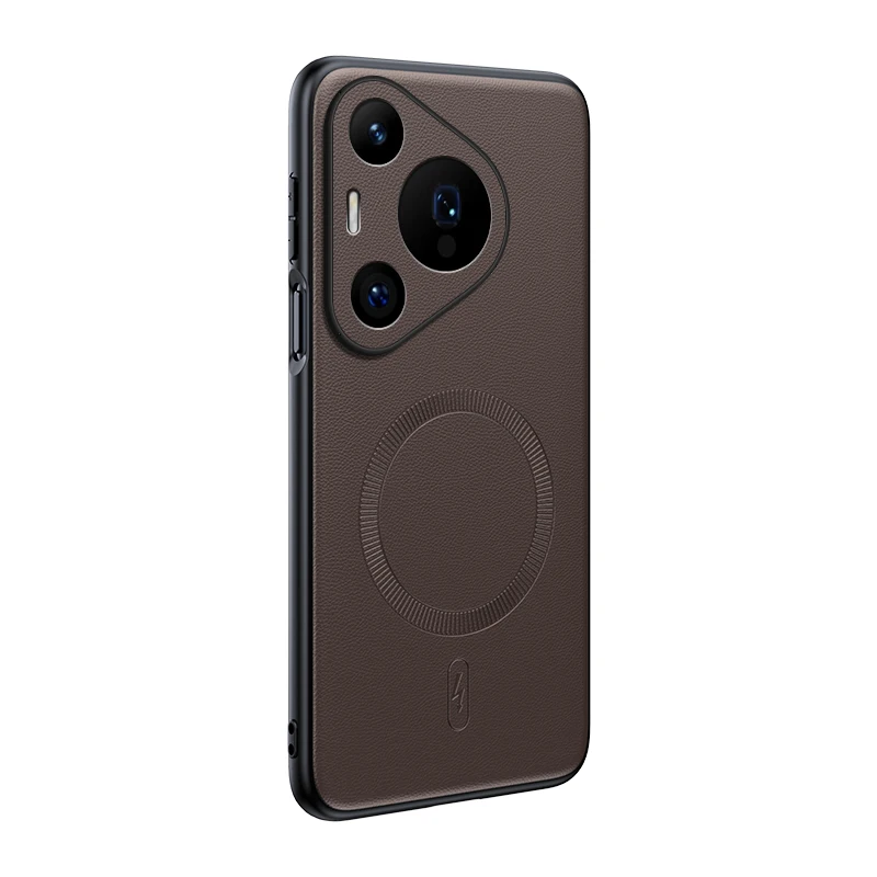 Für Huawei Pura 70 Pro: Magnetische Schutzhülle aus Leder, hochwertige, rutschfeste PC+TPU-Hülle mit Anti-Fingerabdruck-Beschichtung. – Detail 4