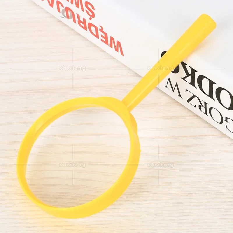 Colorful Handheld Mini Magnifier 3X Eco-friendly Portable Children Magnifying Glass Students Outdoor Toy Magnifier Loupe Gift