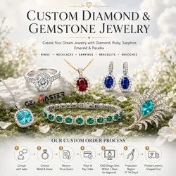 Custom Jewelry Ring Earrings Necklace Bracelet Links Custom Gems Are Not Quality Issues And Cannot Be Refunded For Return
