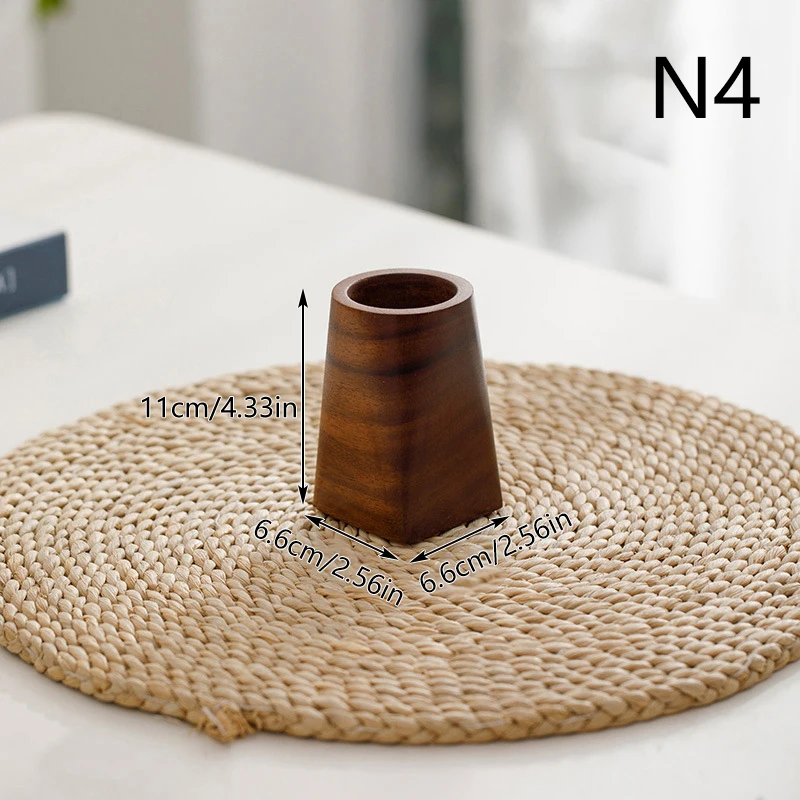 Black Walnut Pen Holder Polishing Design Desktop Storage Supplies Wooden Desk Accessories Pen Storage Box Pen Holder