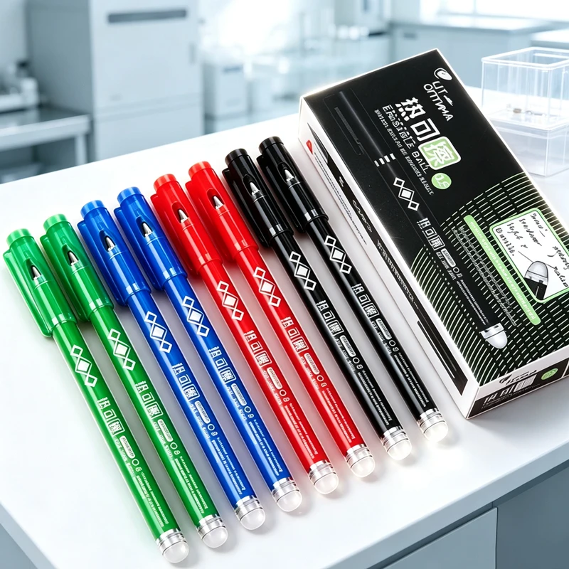 Gel Ink Pen Set - 4/8/12PCS Heat Erasable Pens Set Colored