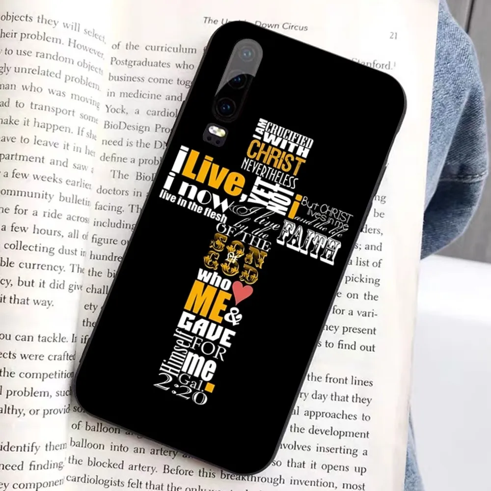 Verse Of The Christian Bible Jesus Phone Case For Huawei Honor 10 lite 9 20 7A 9X 30 50 60 70 pro plus Soft Silicone Cover