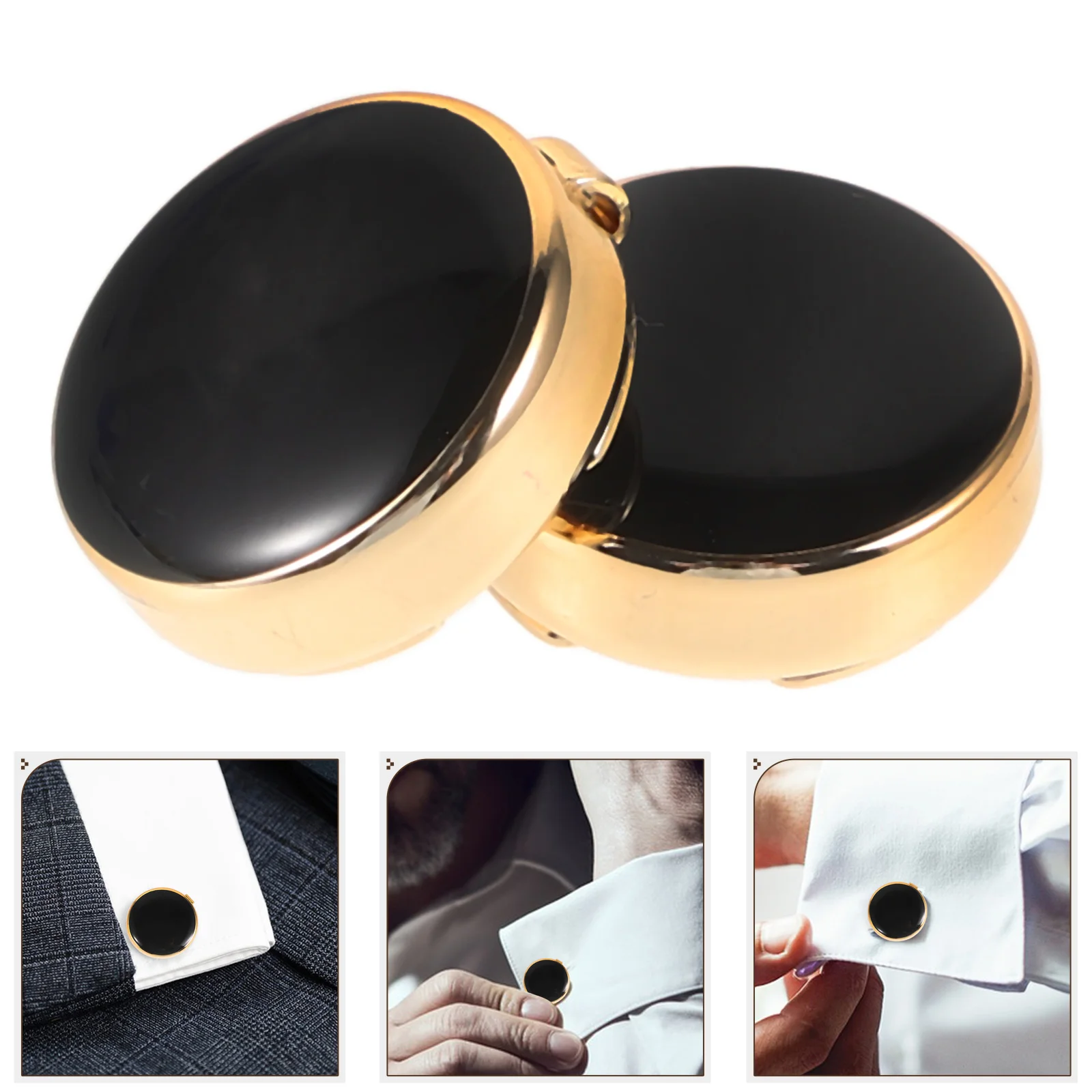 Suit Cuff Pins Button Ornaments Letter Covers Shirt Cufflinks Elegant Women's Shirts for Mens Dress Accents Cape