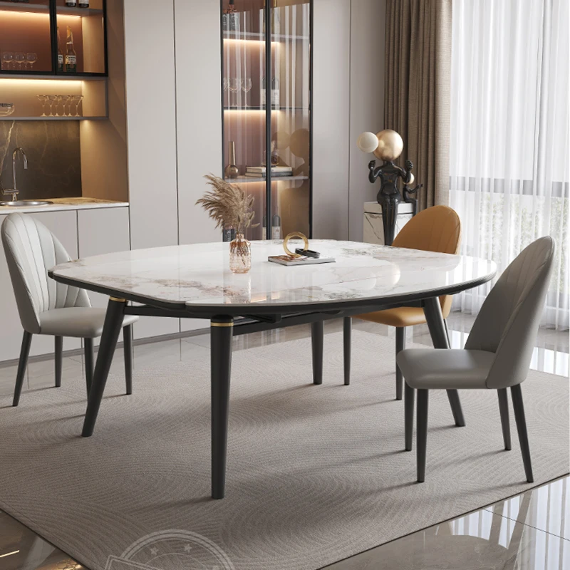 White Nordic Dining Tables Luxury Newclassic Restaurants Computer Desks Free Shipping Mesas De Comedor Living Room Furnitures