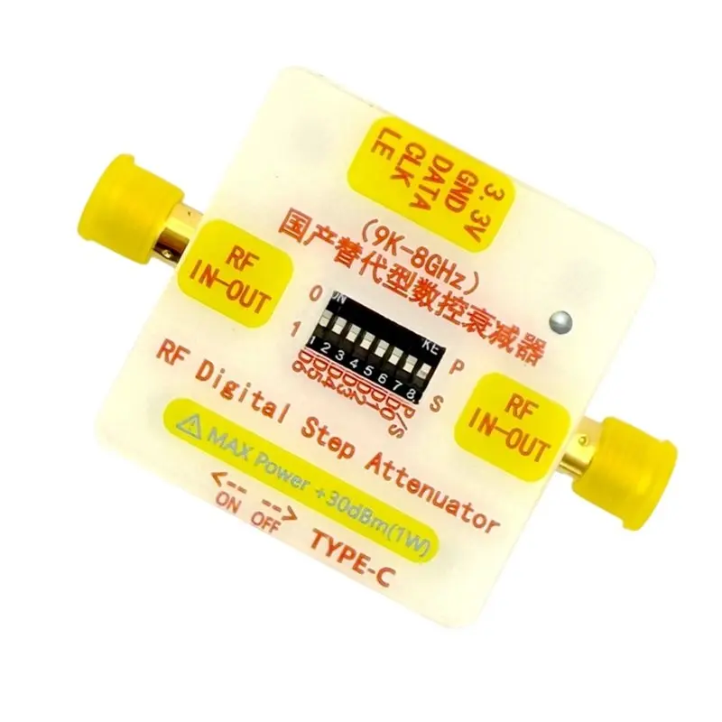 Hot-9Khz-8Ghz For RF Digital Step Attenuator Built-In Battery For PE43711