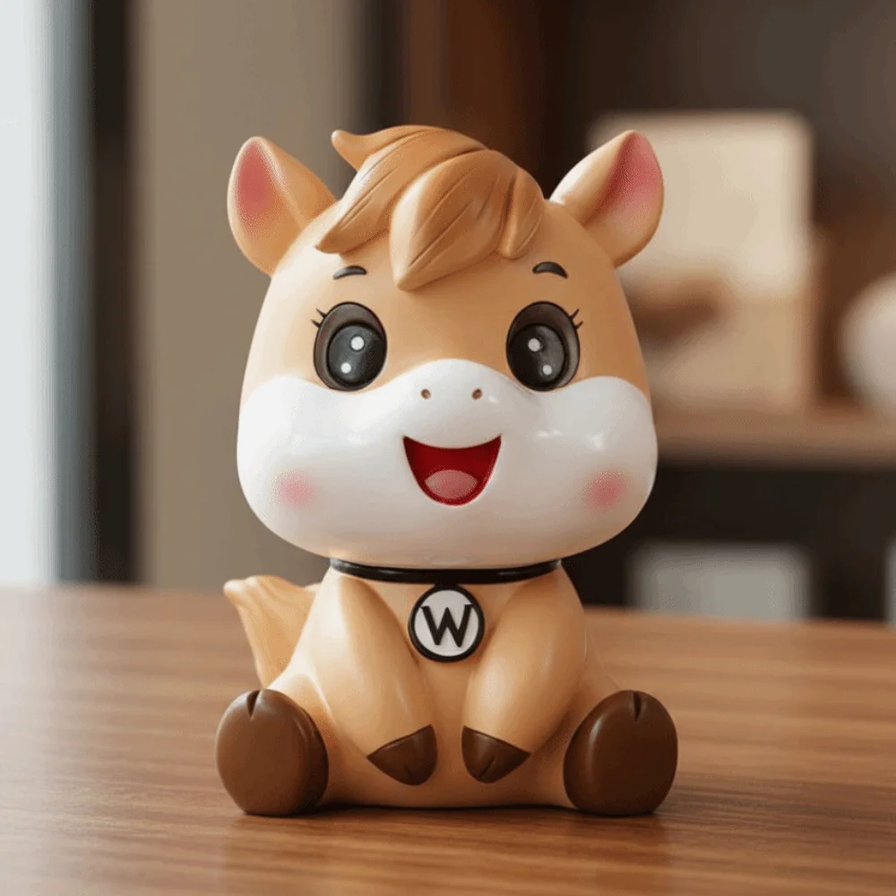 Anti Drop Paard Jaar Spaarpot Spaarpot Grote Capaciteit Cartoon Paard Spaarpotten Decoratief Model Paard Spaarpot Ornament