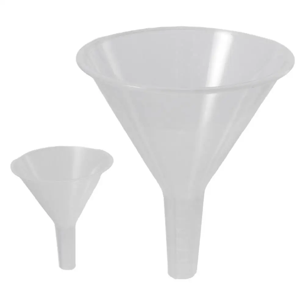 1/3Pcs Durable Clear Plastic Funnel Set Lab PP Funnels Kitchen Funnel Lab Bottles, Essential Oils Filling Tool