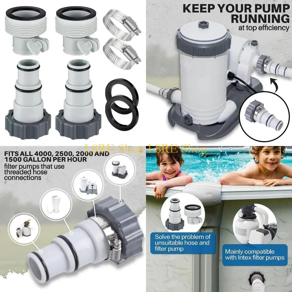 L8RE For IntexFit ARU Threaded Connection PumpPlunger Valves Pool Drain Swimming Pool