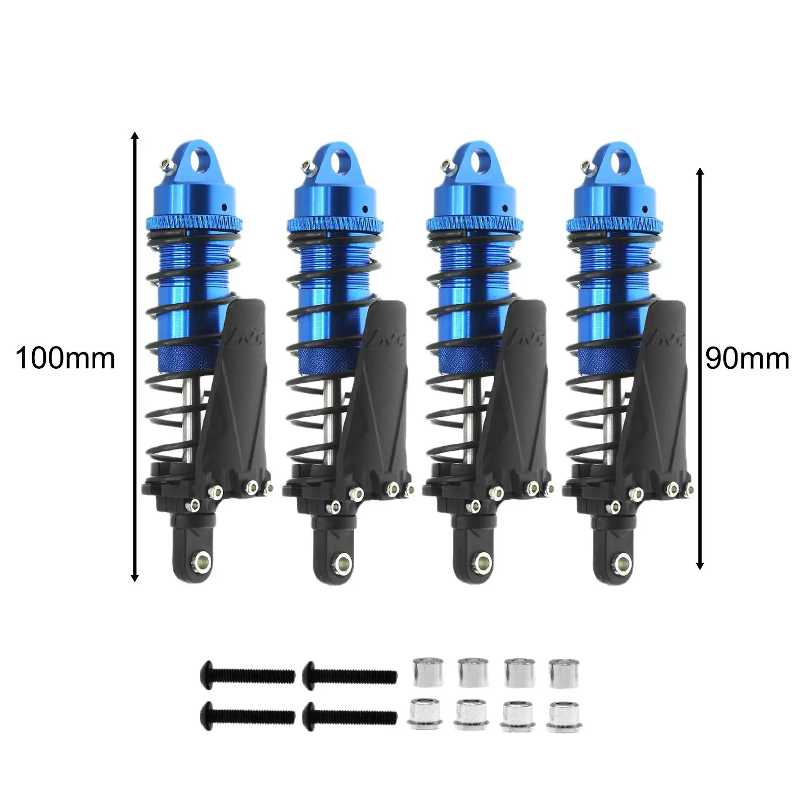1/10 모델용 RC 충격, 용수철 칼라 교체, 트럭 크롤러용 부드러운 댐핑 업그레이드, RC 자동차 쿨 만들기, 4 피스