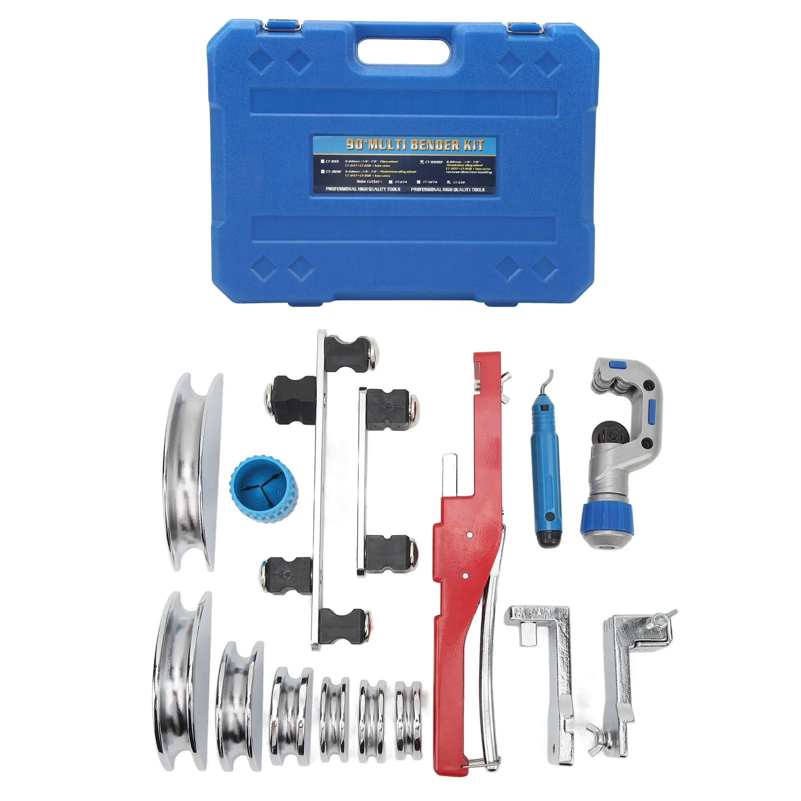 

Compact Bender Kit Tube Bender Kit Compact Tubing Bender Multiple Sizes Bending Heads 3/16 to 1‑1/4 Inch Pipe Cutter Capacity