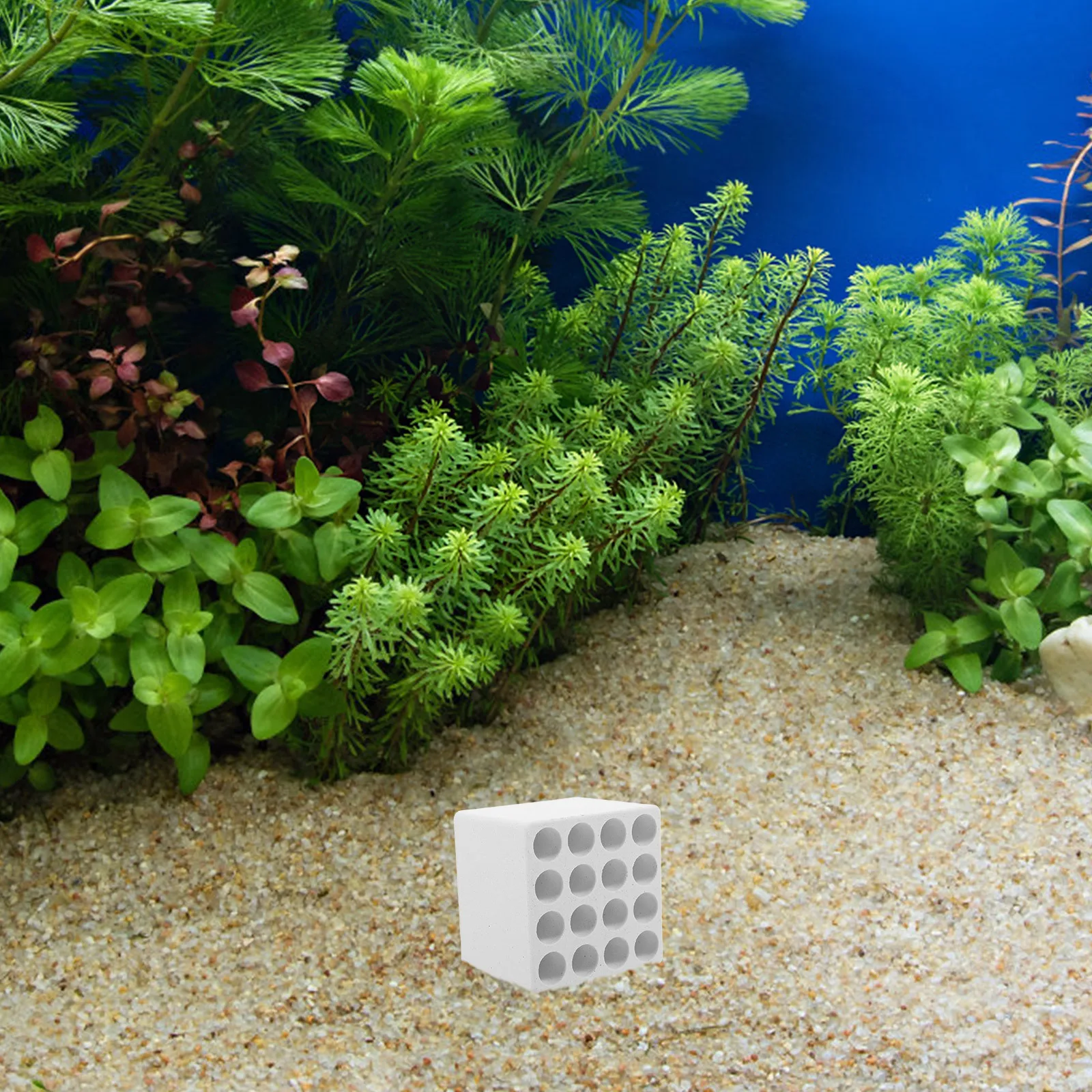 

Purple Sand Aquarium Rock Decor Unique Design Fish Tank Hideout for Shrimp Cichlids Betta Breeding Cave Shelter Habitat