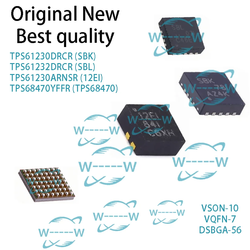 (5-50 PCS) TPS61230DRCR SBK TPS61232DRCR SBL TPS61230ARNSR 12EI TPS68470YFFR TPS68470 TPS61230 TPS61232 TPS61230A IC CHIP