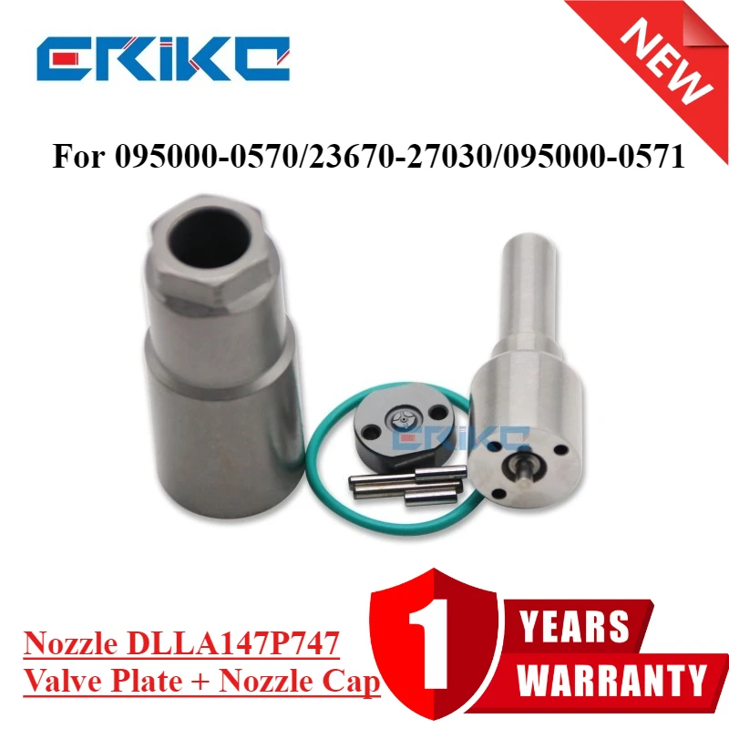 

Diesel Injector Overhaul Repair Kits Nozzle DLLA147P747 Fuel Valve Plate for 0570 0571 095000-0570 23670-27030 095000-0571