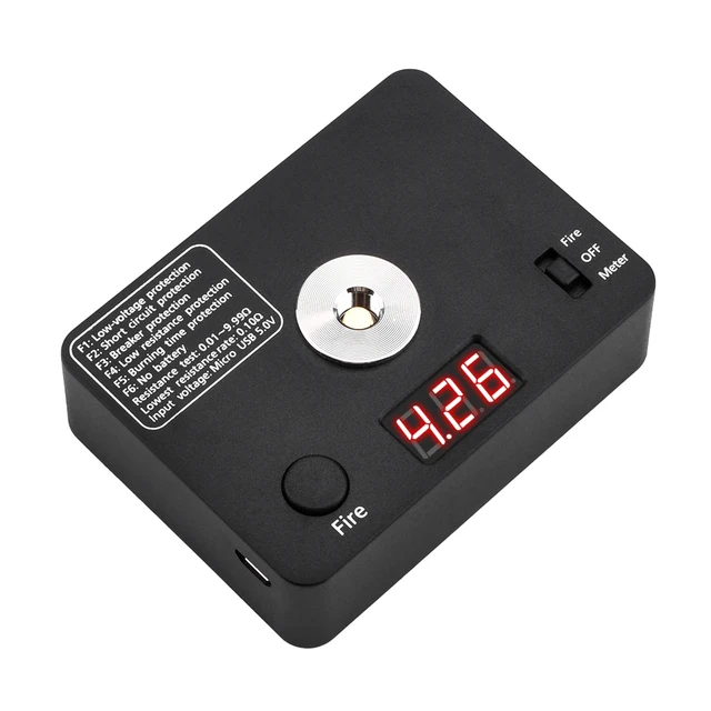 521 Tab Mini V3 Cyfrowy tester rezystancji cewki Miernik omomierza Interfejs MicroUSB z wyświetlaczem Odpowiedni dla entuzjastów majsterkowania