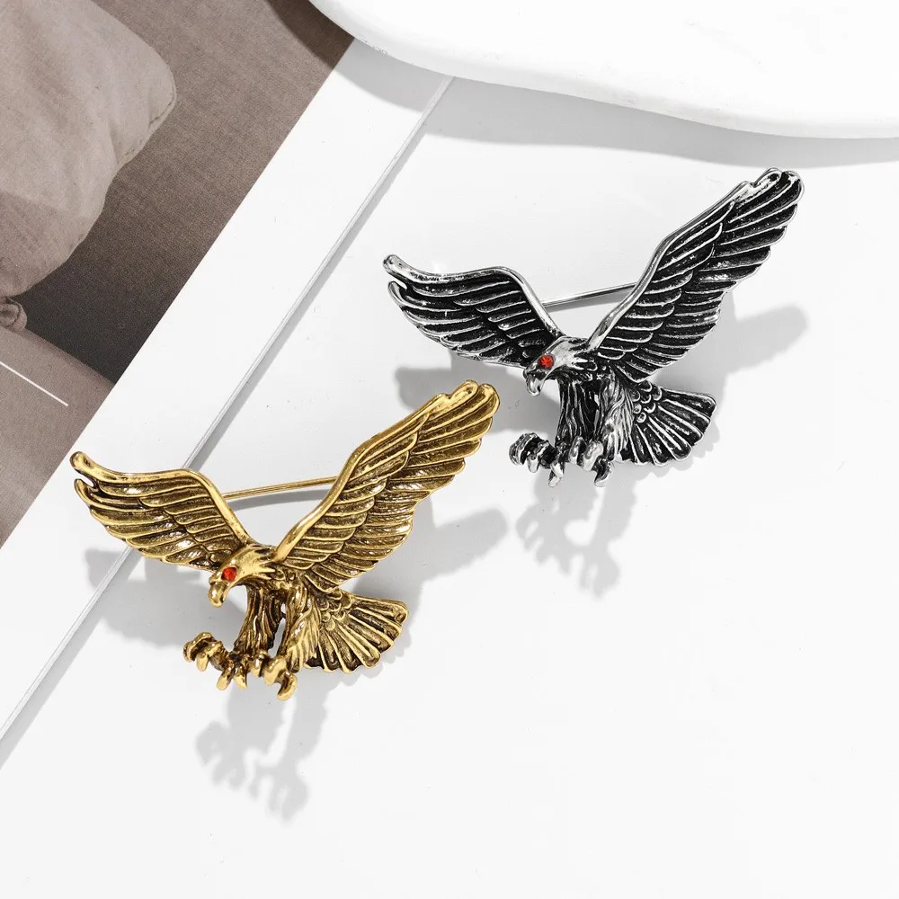 Vintage Animal Eagle Brooch Charm Women's Brooch Fashion New Party Jewelry Accessories Gift Wholesale