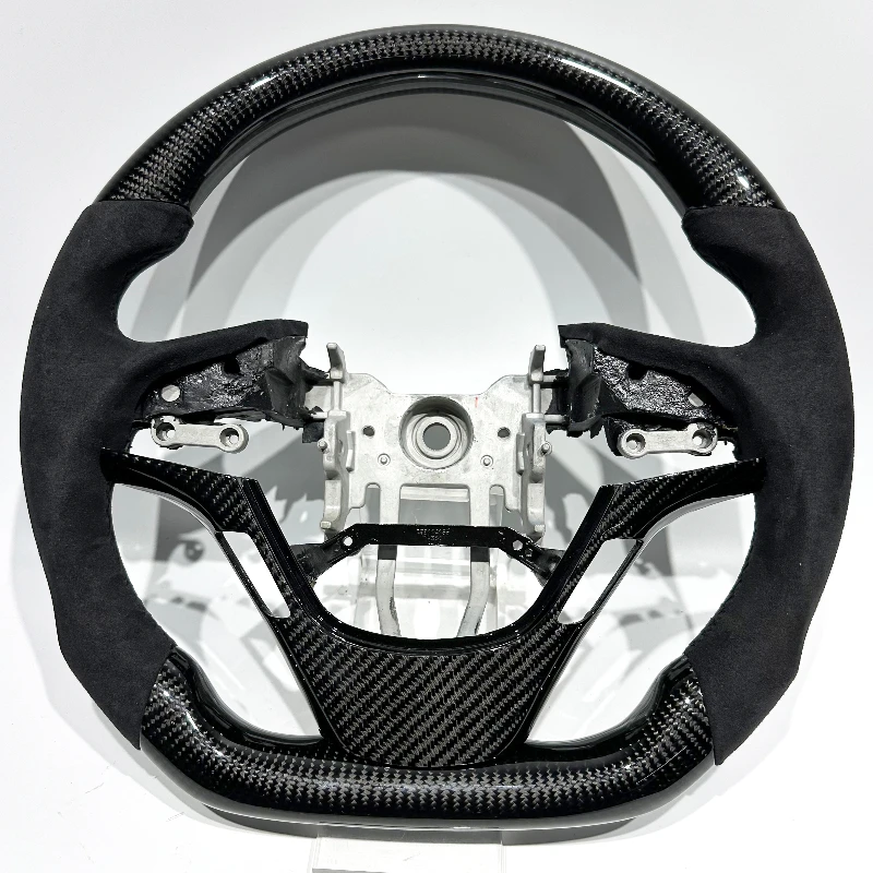 

US Warehouse in Stock Three Versions Black Carbon Fiber Custom Steering Wheel Suitable for Hyundai Genesis Coupe Without airbags